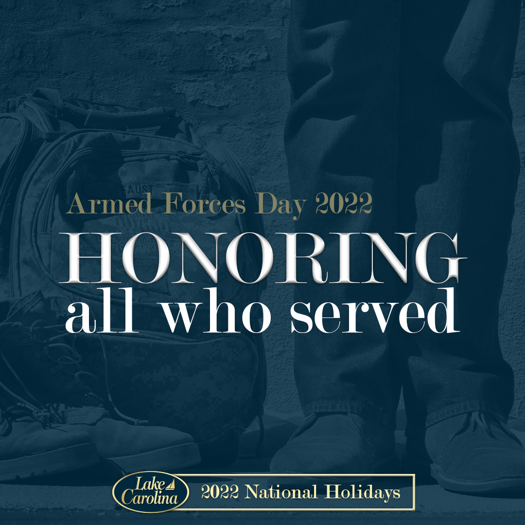 LakeCarolinaSC's tweet photo. Today is Armed Forces Day, and we honor and celebrate those who serve our country today and every day. We salute you and thank you for your service!

#LakeCarolina #ColumbiaSC #ColaSC #ArmedForces #ArmedForcesDay #serve #usa #thankful https://t.co/JAGkFVZoHT