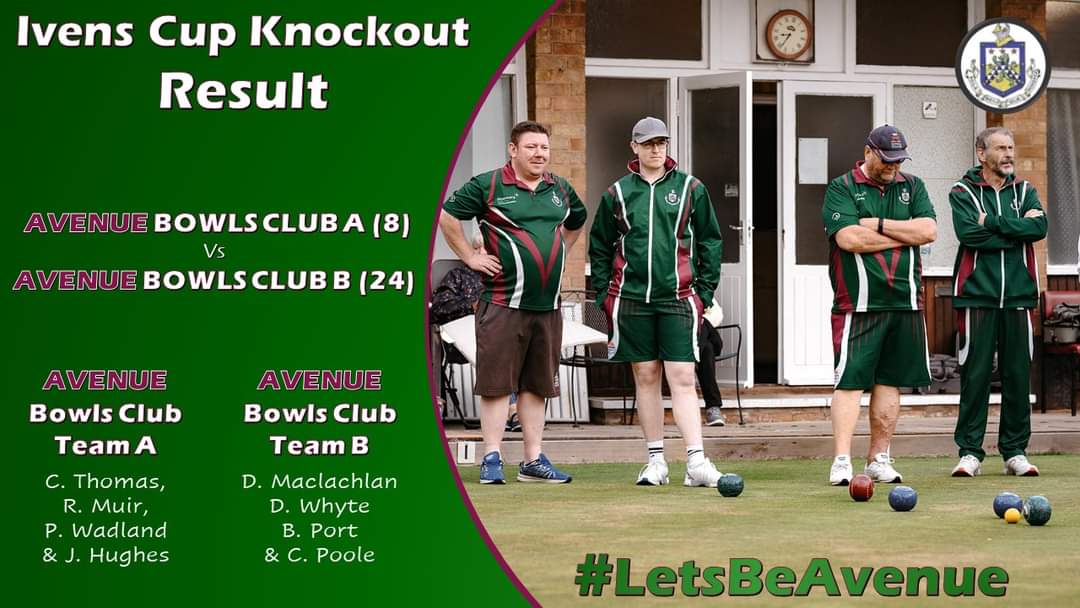 🗣𝗥𝗘𝗦𝗨𝗟𝗧𝗦 𝗨𝗣𝗗𝗔𝗧𝗘...
Yet again, another great night of bowls yesterday evening! 
𝗔𝘃𝗲𝗻𝘂𝗲 𝗔 🆚 𝗔𝘃𝗲𝗻𝘂𝗲 𝗕

🤜Fighting it out to get to round 3️⃣ of the Warwickshire Ivens Cup 🏆

📸 Craig Addison Photography 

#LetsBeAvenue #2022Competitions #IvensCup