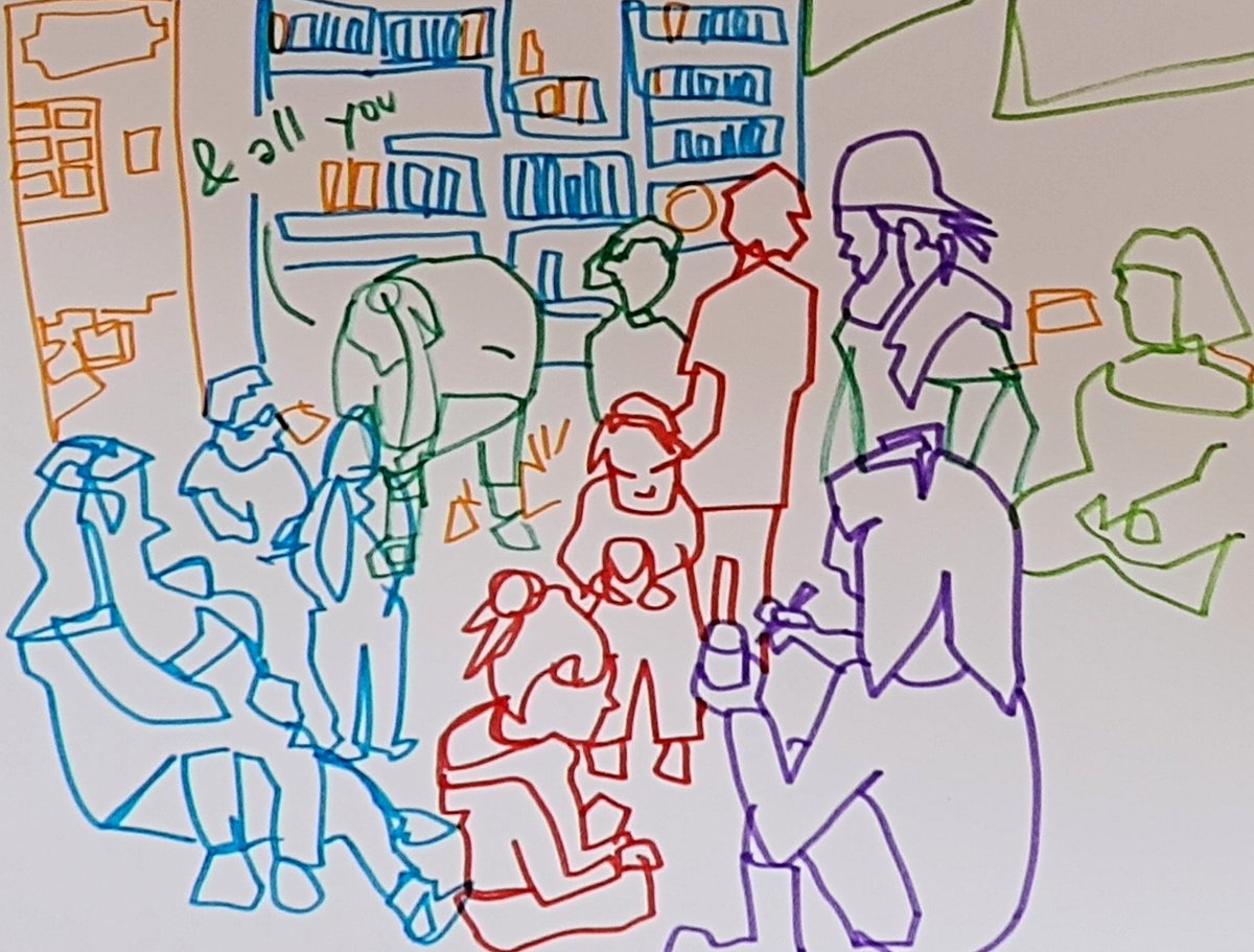 #BykerCommunityPlanting in action (thanks Mike) at today's Anarchist Bookfair <a href="/StarAndShadow/">Star & Shadow Cinema</a> <a href="/NBookfair/">Newcastle Ewan Brown Anarchist Bookfair</a>, great programme of music, films, arts &amp; crafts + stalls.