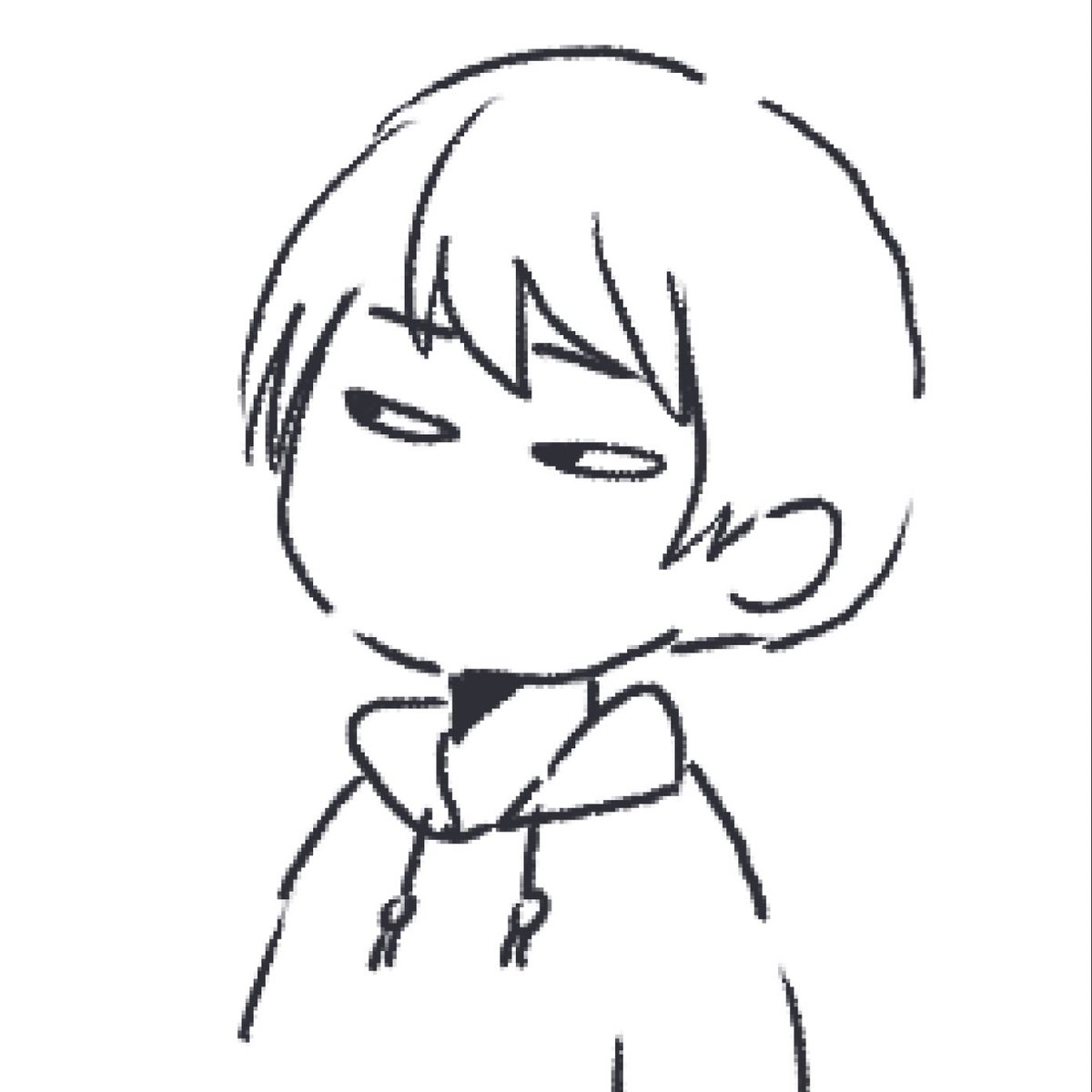 絵日記いいなと思って自画像描いてみたけど似てる気がする(試験前日になにやってるんですか??) 