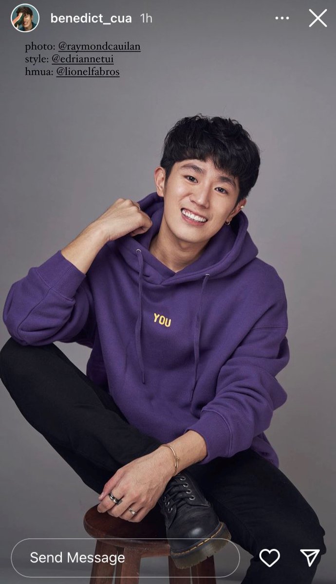 PJM_data's tweet photo. Benedict also posted on his Instagram Stories. So great to see him in a professional shoot wearing Jimin's hoodie!

My favorite song is #WithYou by #JIMIN #BTSJIMIN of #BTS (@BTS_twt) and Sungwoon https://t.co/dzfHAr0Ab7