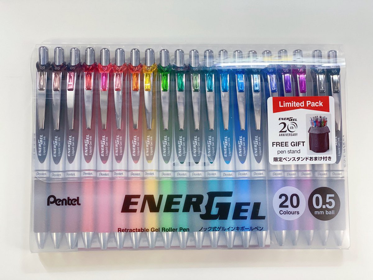 annnoonaa's tweet photo. ปากกานัมเบอร์วันของเรา Pentel Energel เขียนดีจนต้องไปหาซื้อรุ่นฉลอง 20 ปีมาใช้ 🫶🏻 https://t.co/vNNXxVxqsD