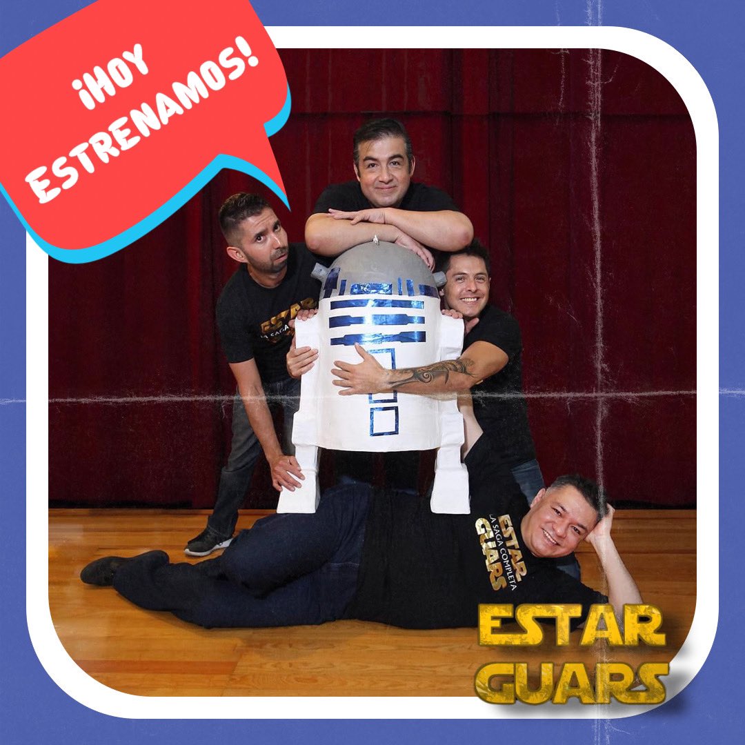 Es hoy, es HOY!
¡Es HOY! 
Estreno 5 pm <a href="/MarketeatroR/">MarkeTeatro·Roma</a> 
Boletos en taquilla una hora antes y en @boletopolis invitados especiales la Order 66 y Forcé Masters.