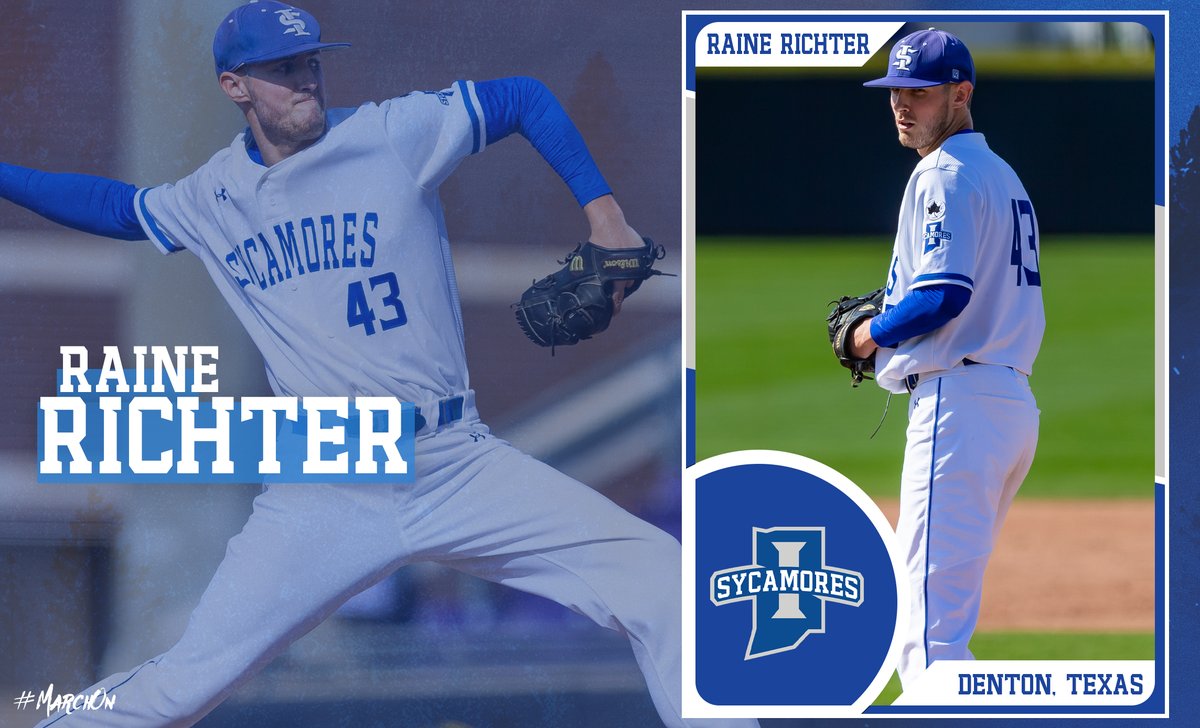 IndStBaseball's tweet photo. @beckballer12 @JackParisi16 @jridgway13 ... @jschaffer12, @RaineRichter, and Sean Ross in their final home game at Bob Warn Field. Senior Day starts at 10:40 a.m. with first pitch set for 11 a.m. We'll see you there! #MarchOn https://t.co/yebTi4rnol