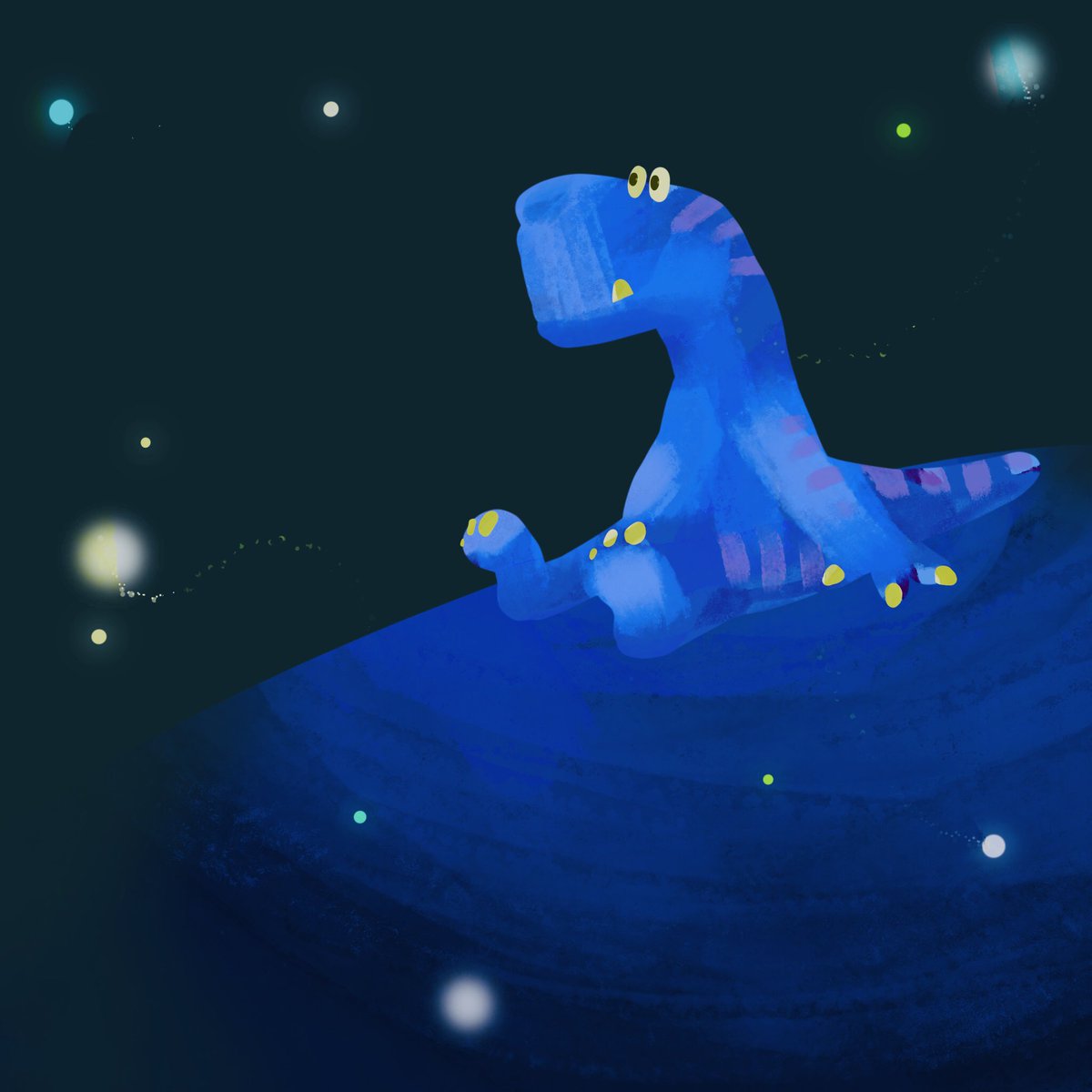 StudioOpicon's tweet photo. 「ほたるか宇宙か」
#イラスト #アート #絵 #キャラクター #宇宙 #リラックス #和み系キャラ #ゆるいイラスト #illustration #art #drawing  #character #universe #relax #cuteillustration #kawaiiart #nagomiart #yuruiart #StudioOpicon https://t.co/Yg8jewrKpP