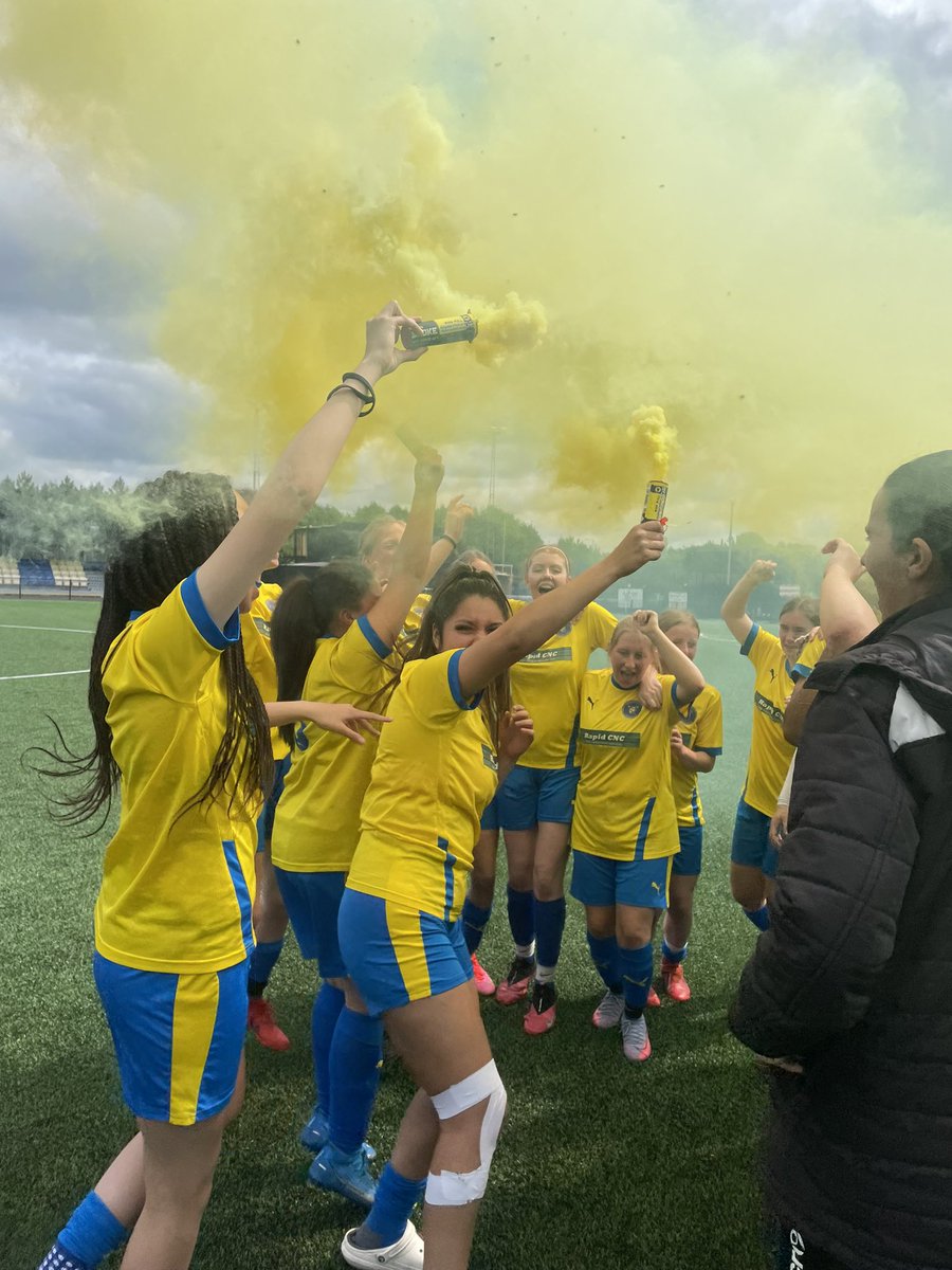 coachgemmatw's tweet photo. DOUBLES DOUBLE DOUBLE SPORTING KHALSA HAVE DONE THE DOUBLE!!! LEAGUE CHAMPIONS THIS TIME. Never won a league as a coach this one means more!! Up the @khalsawomen #winners #PremierLeague #Champions #weonlydodoubles #upthekhalsa #NoPyroNoParty 💛💙🏆🏆⚽️⚽️🧨🧨 https://t.co/m46NVsaxtD