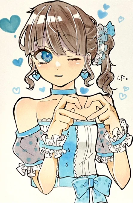 こういうイラスト好き～♡♡
 #絵描きさんと繋がたい 
 #絵描きさんと繋がりたい 