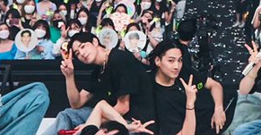 jjaedaisy's tweet photo. low quality crops but finally some Markbeom content 🥺🥺💚#GOT7 #GOT7HOMECOMING #MarkBeom #Markbum https://t.co/Khfl92qrUh