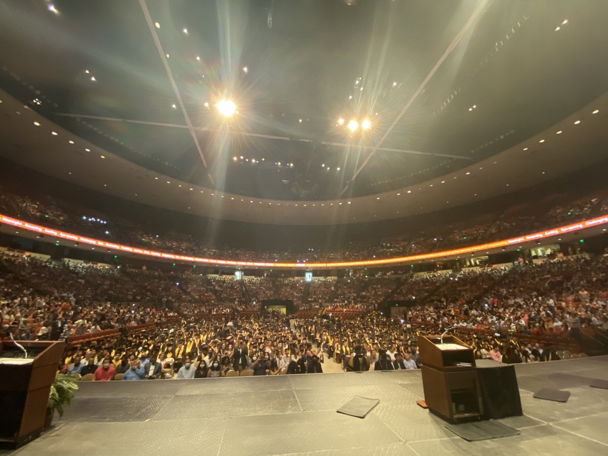 Biggest crowd I’ve ever seen for ⁦<a href="/TexasScience/">NaturalSciences @ UT</a>⁩ commencement!