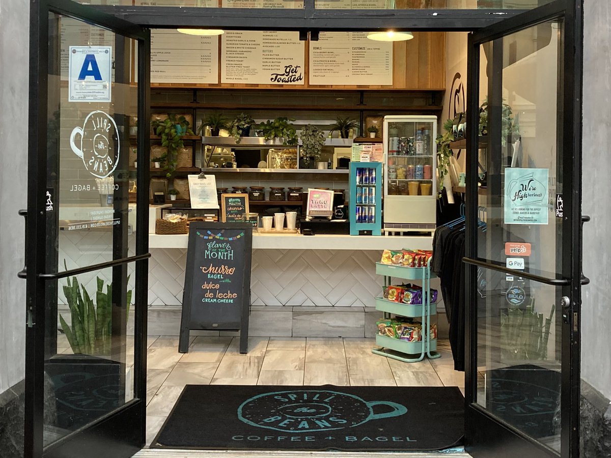 VegasAdjacent's tweet photo. Yesterday’s and this morning’s caffeine fix.
Copa Vida: coffee’s strong and it’s next to the ball park.
Spill The Beans: because churro bagel with dulce de leche cream cheese
#DTSD #GaslampQuarter https://t.co/eIrGfJYCjU