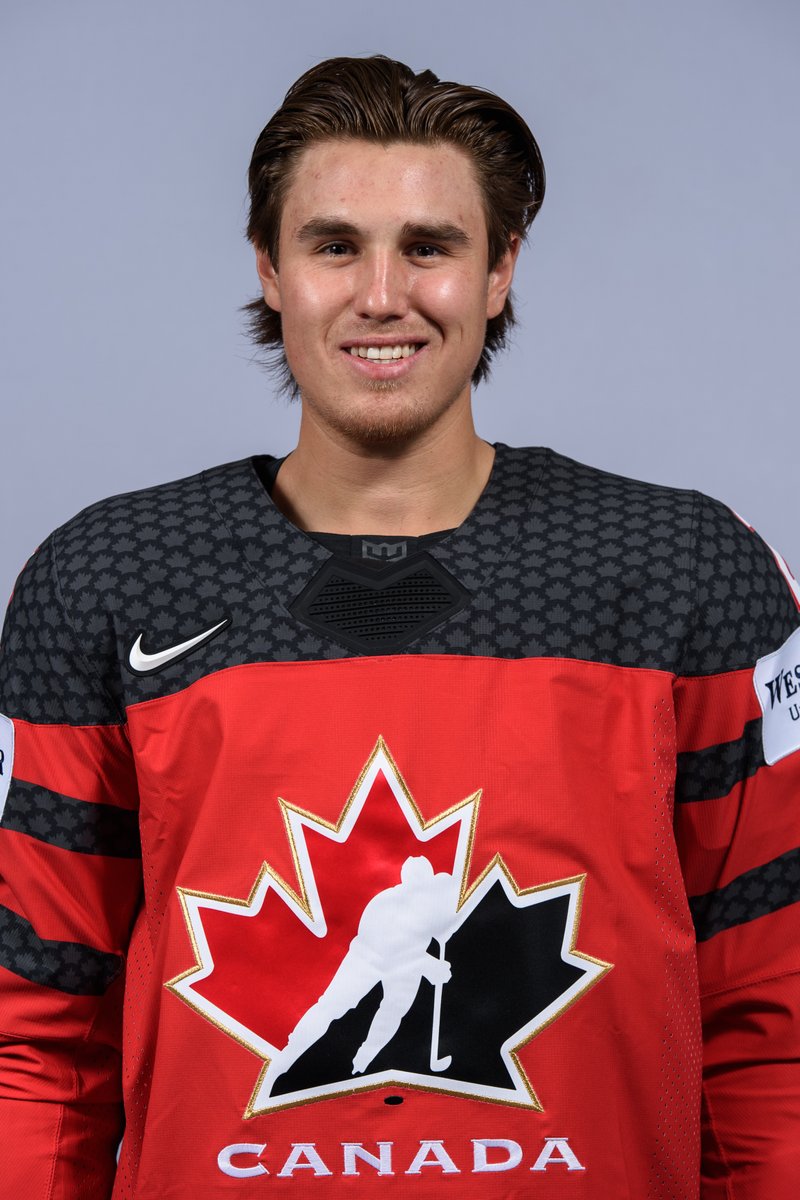 GameOnHockey's tweet photo. Love Team Canada's @ZachWhitecloud. Sioux Valley Dakota Nation's big D-man blocks three shots and then Canada goes down and scores. (Photo courtesy Images on Ice). Great Manitoba hockey player. https://t.co/cpFcAKwAAj