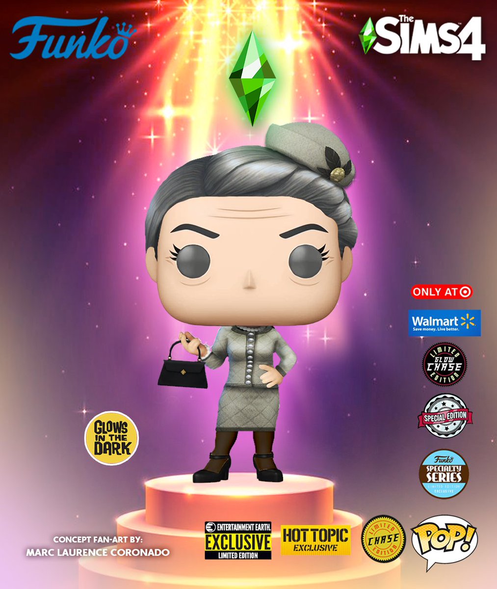 CONCEPT FAN-ART Agnes Crumplebottom as a Funko Pop Exclusive! 👵🏻👛 @TheSims @OriginalFunko #thesims #thesims4 #sims4 #ts4 #funko #funkopop #concept #repost