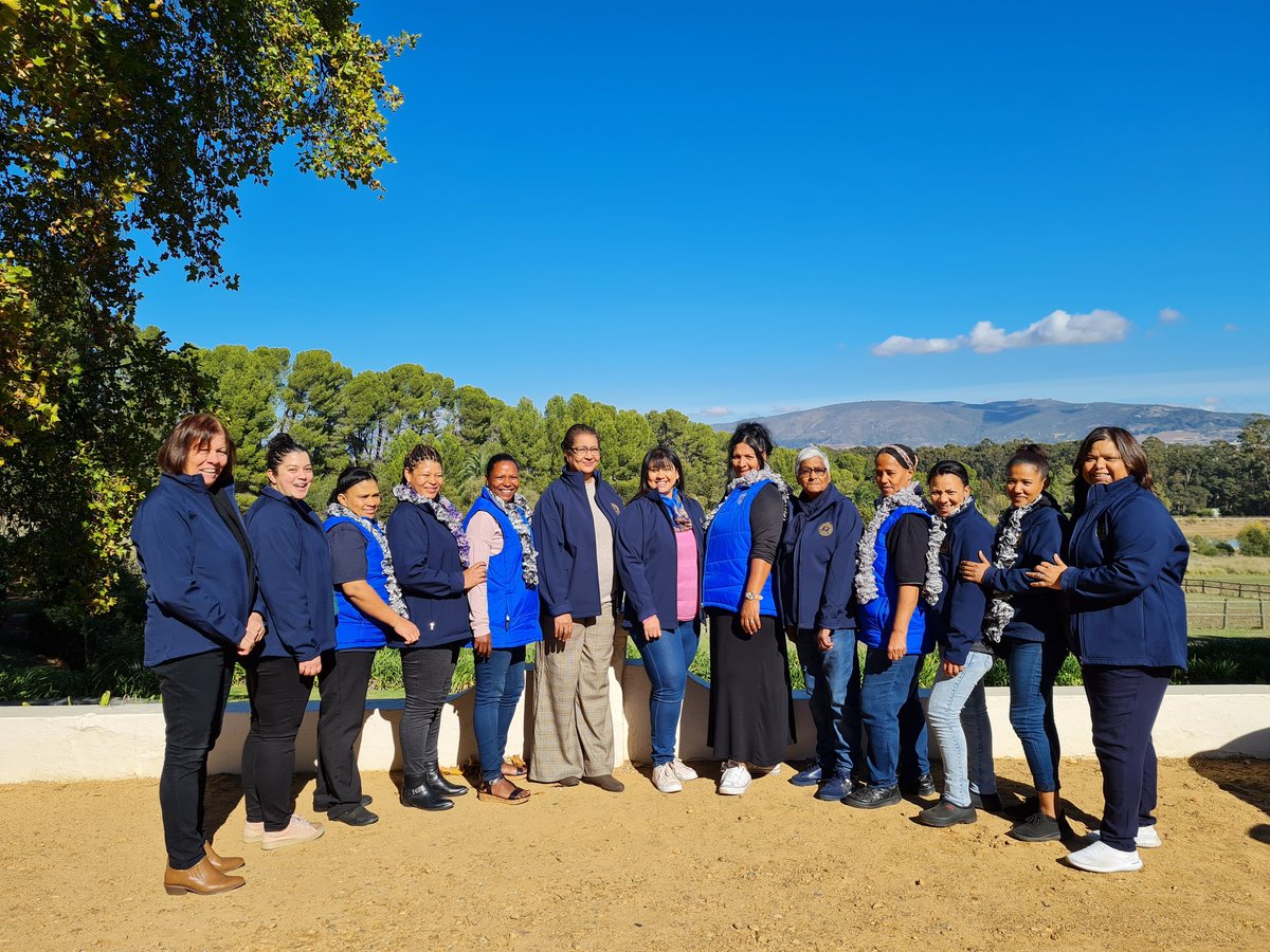 Wendy23453876's tweet photo. Our first pilot crochet knitting class, for farmworker women in Wellington came to end today. The women gained the skill of knitting, crocheting & enterpreneurship. We look for to the next chapter,Diemersfontein Thokozani team. #Diemersfonteinwines #witu_za #NAMC #dalrrd #WCDOA https://t.co/StmyzMrQs0