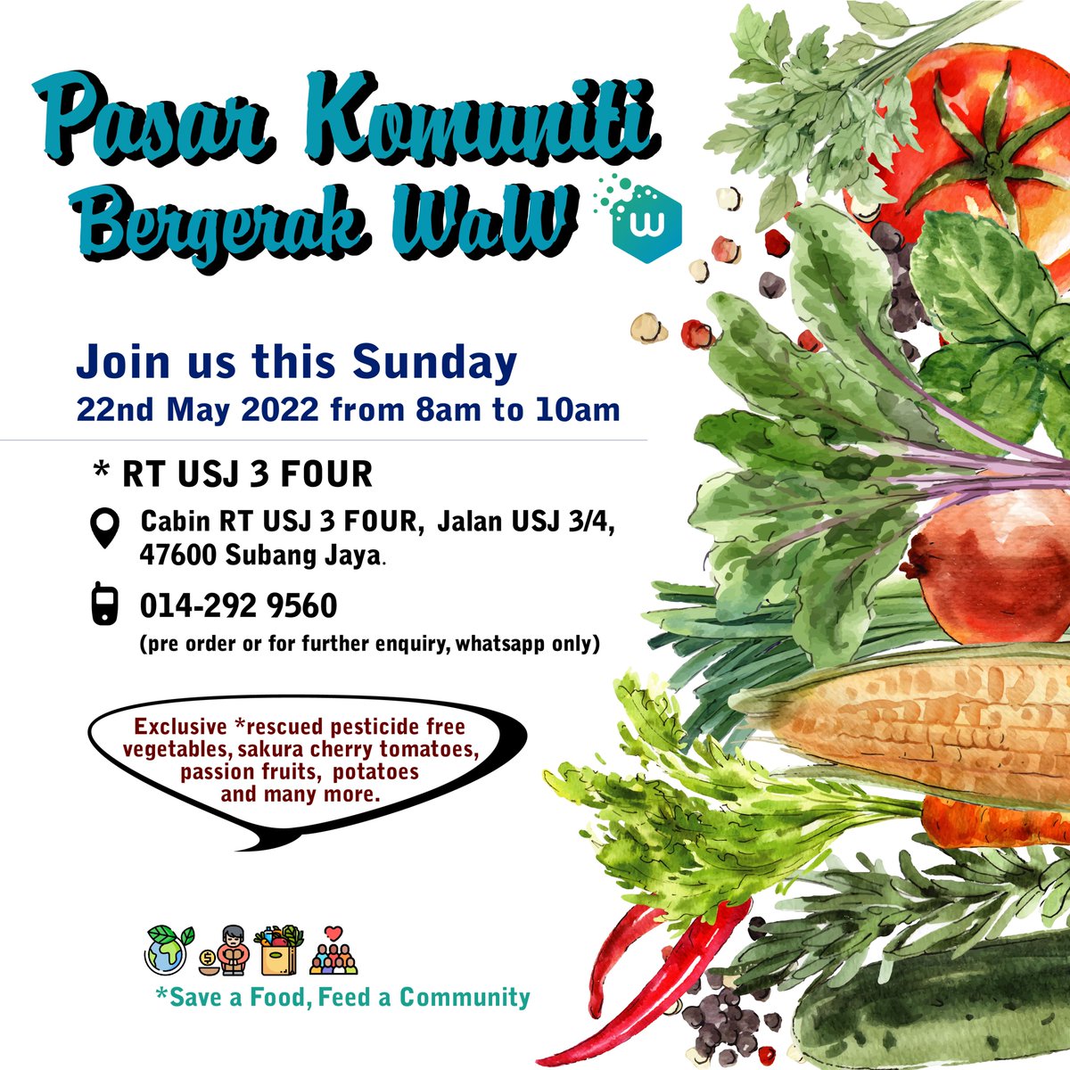 whatawasteMY's tweet photo. Join us this Sunday ! Pasar Komuniti Bergerak WaW @ RT USJ3Four https://t.co/wwzwKmjcjI