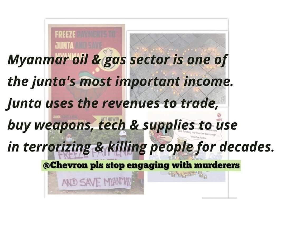 We argue  <a href="/TIAA/">TIAA</a>-CREF to vote in favor of the resolution at <a href="/Chevron/">Chevron</a> pressing the oil company to end its partnerships with governments engaged in #Genocide. #Chevron_StopSponsoringJunta
#KeepInEscrowAccount