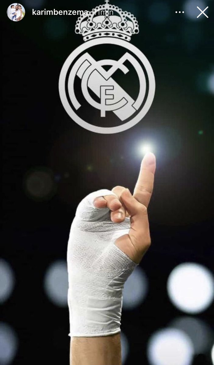 Ya sabemos el sentido del mensaje de Karim <a href="/Benzema/">Karim Benzema</a>. 

Nos lo dice bien claro: el escudo y el Real Madrid están por encima de todo. Es un día duro, pero el club es lo primero. La grandeza y la historia no se compran con dinero.