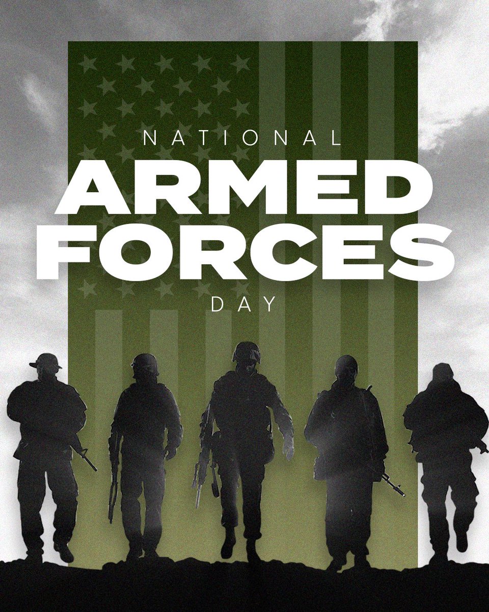 Today we observe #ArmedForcesDay and honor all men and women serving in the U.S. Armed Forces at home or abroad. Across all branches of the military, today we show our support and gratitude to our nation’s heroes.