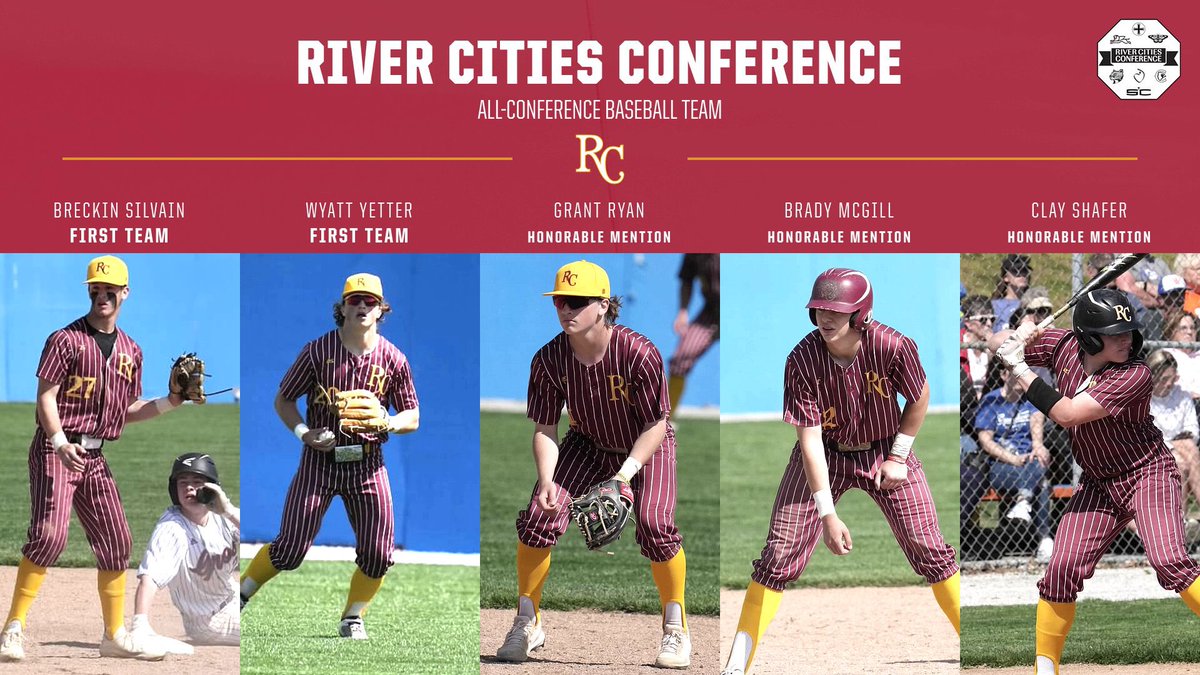 Congratulations to our 2022 All-River Cities Conference Team recipients! 🦁⚾️🏅

@breckdog13-First Team
<a href="/WyattYetter/">Wyatt Yetter</a>-First Team
<a href="/grntryan/">Grant Ryan</a>-Honorable Mention
<a href="/BradyMcGill3/">Brady McGill</a>-Honorable Mention
<a href="/ClaytonShafer1/">Clayton Shafer</a>-Honorable Mention

@RCHS_Athletics <a href="/ClubRoncalli/">RCHS Booster Club</a> #nebpreps