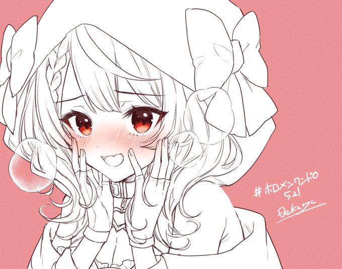 「照れ」💕
線画納得いかんくて塗りまでいけなかった…
#ホロメンワンドロ521 #さかまた飼育日記 