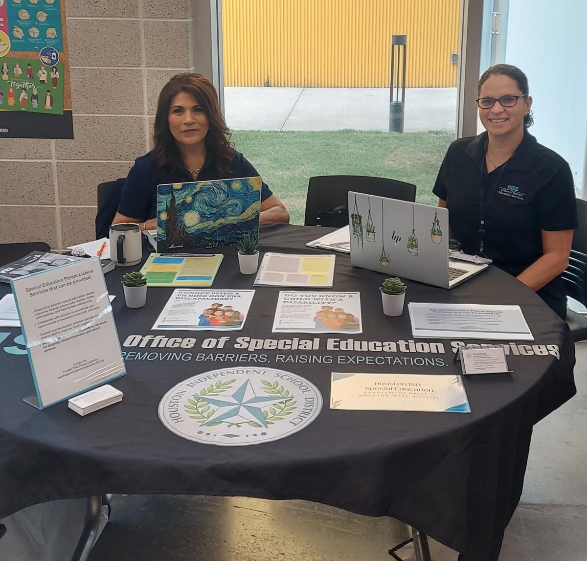 ParentLiaisons's tweet photo. Special Education Parent Liaisons participating in the Enrollment Drive Event at Houston MSTC High School https://t.co/lgvXo1fs8L