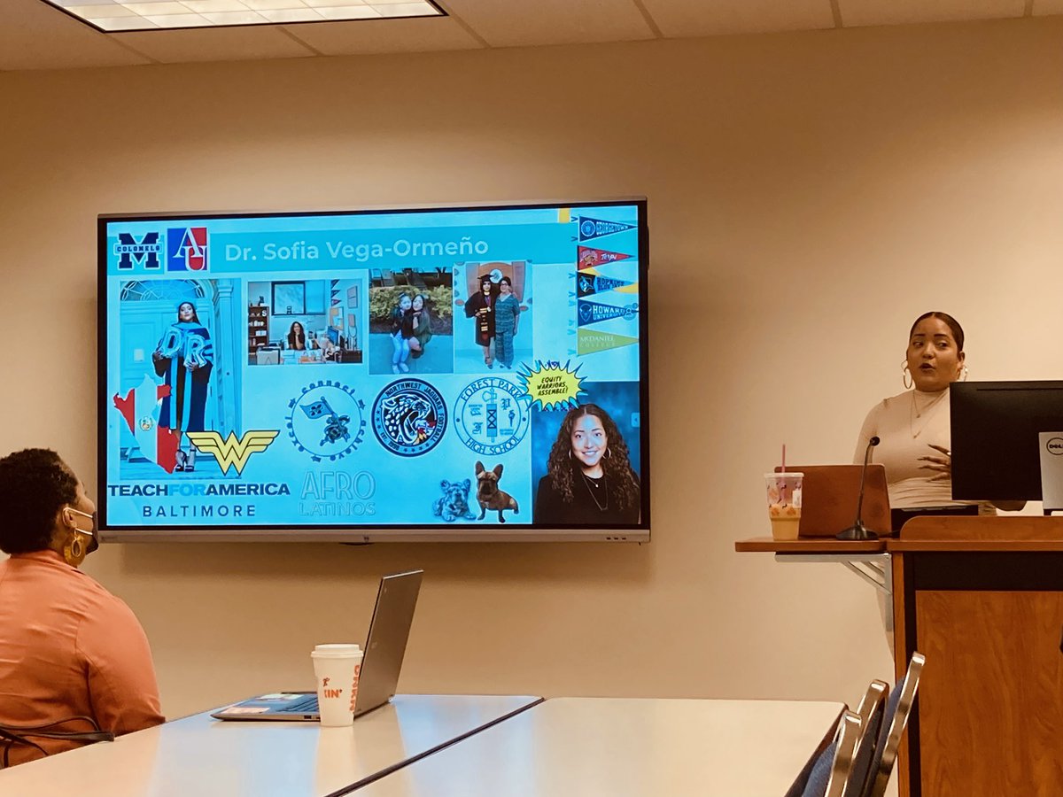 GMSVikings's tweet photo. Spent yesterday morning at the #LDUConference with other APs, ASAs, and Principal Interns. Had the honor of presenting on how our leaders can address the underrepresention of Latinx leaders in our county. Thank you @MCPSLeaderDev @MCPS https://t.co/uejpmMWmGq