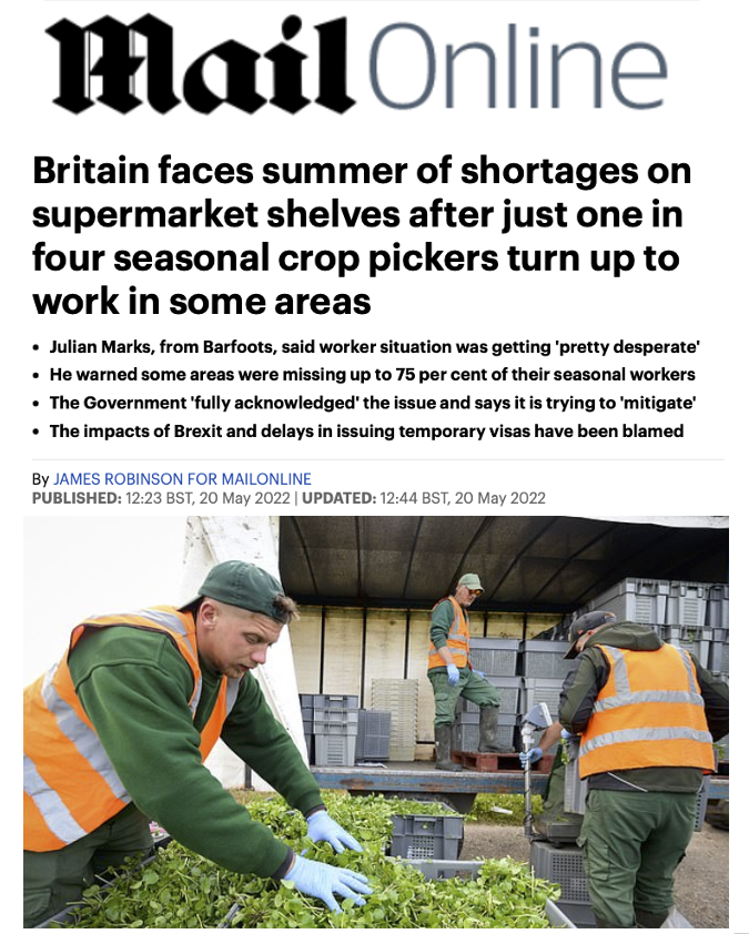 Eyeswideopen69's tweet photo. Daily Mail outraged when foreigners refuse to ‘steal our jobs’: https://t.co/EoYc18J7tG