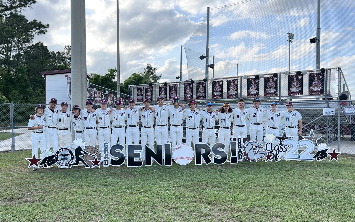 mhsdogsbaseball's tweet photo. As our season came to an end last night, we can’t thank our seniors enough for everything they have done for the program. They left their stamp on Magnolia Baseball that will last for years to come! Thank You! https://t.co/9nvdVYlUUl