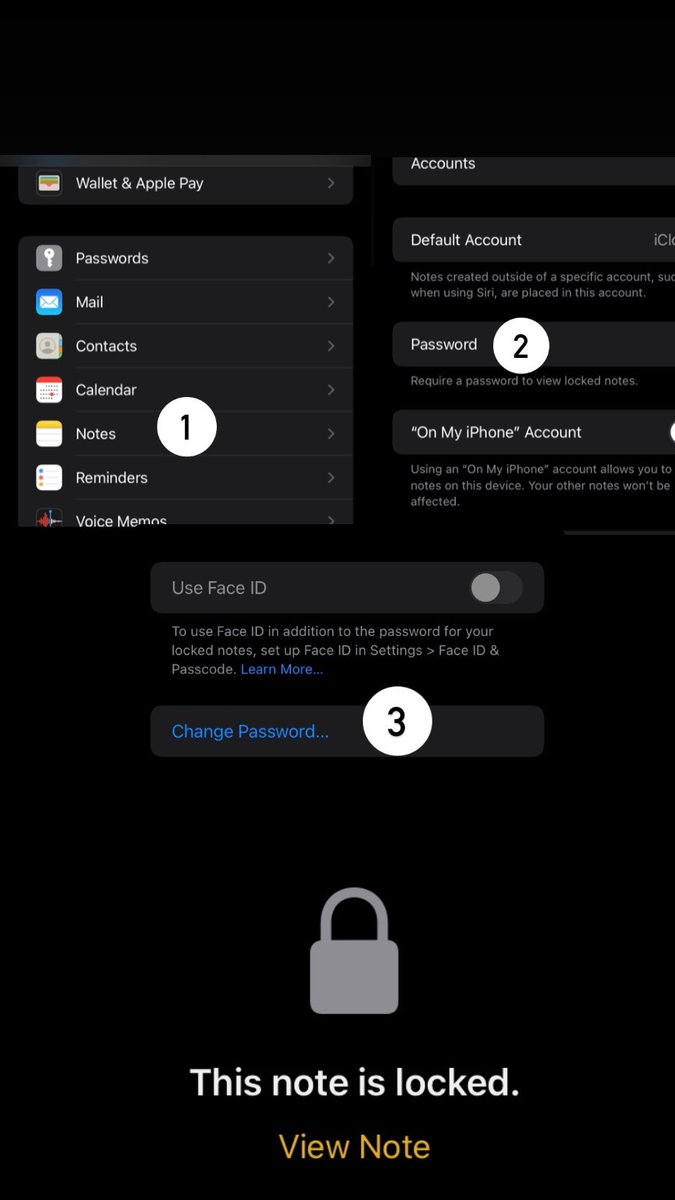 طريقة فك قفل الملاحظات بعد نسيان كلمة السر في #ابل