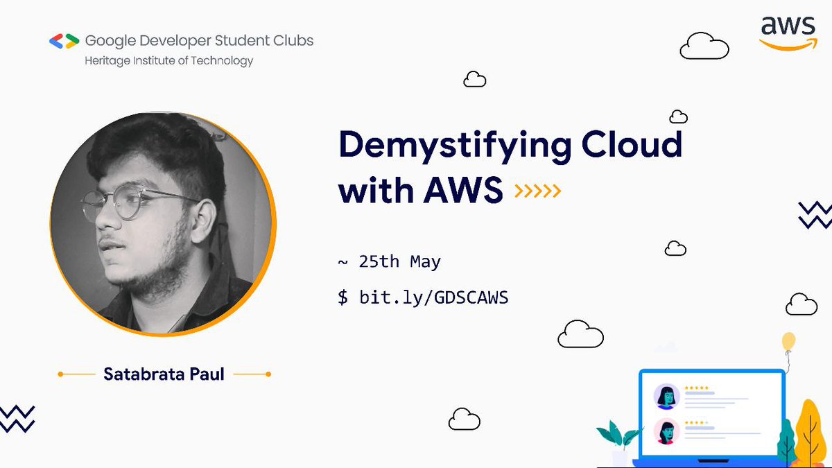 gdg_hitk's tweet photo. 🚀what is @awscloud?
🚀what services does it provide?
🚀what's the best way to learn it?🤔 
Join us on 25th May, 3:15 PM as @SatabrataYo  will give you a brief intro about AWS and answer all your doubts
Venue will be declared soon
Register: https://t.co/VP3aEiceWf

#GrowWithGDSC https://t.co/EKnLNWkvNM
