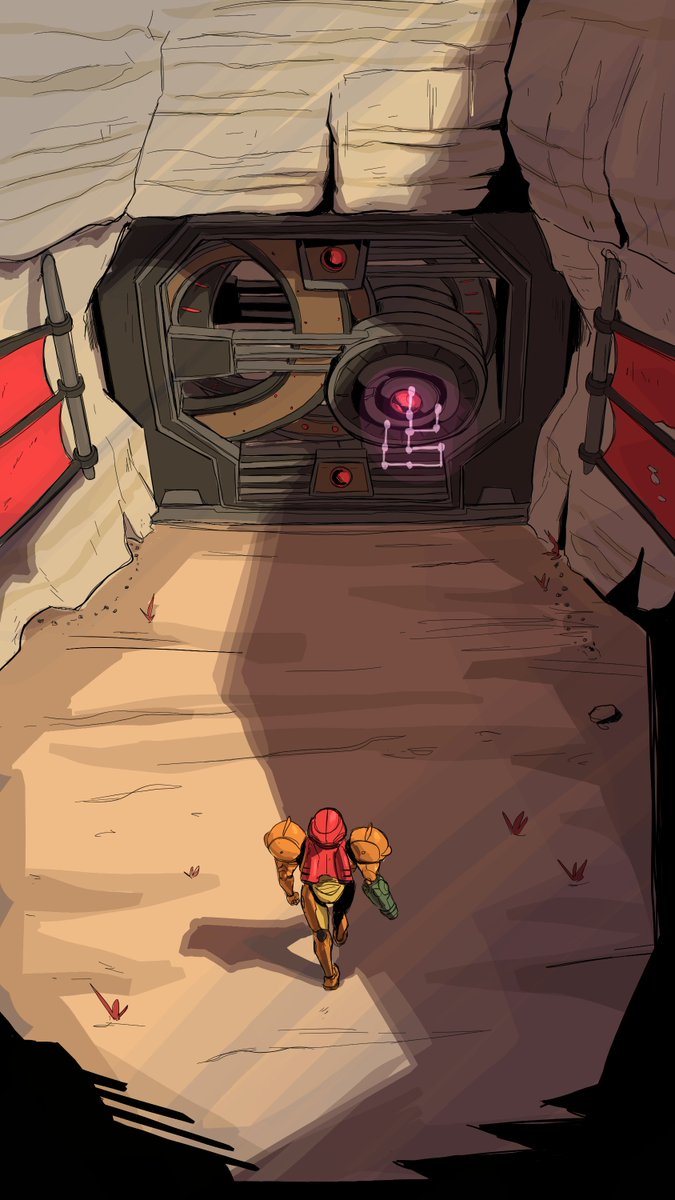#Maytroid2022 this one is for rune, the Luminoth writhing on the door