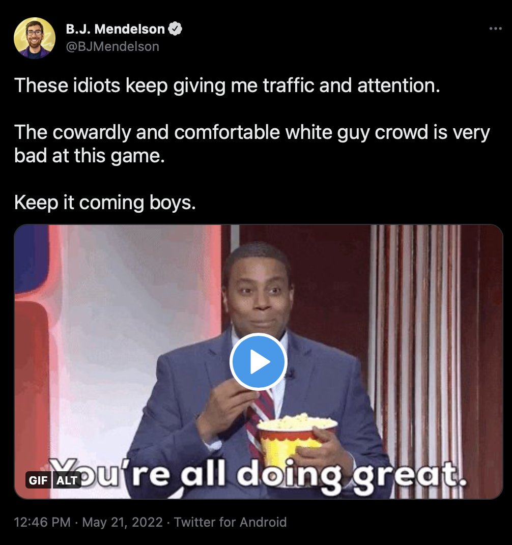 jtLOL's tweet photo. White-on-white violence. Fortunately, he's #ActuallyLaughing. https://t.co/NJ7wt1TzfI