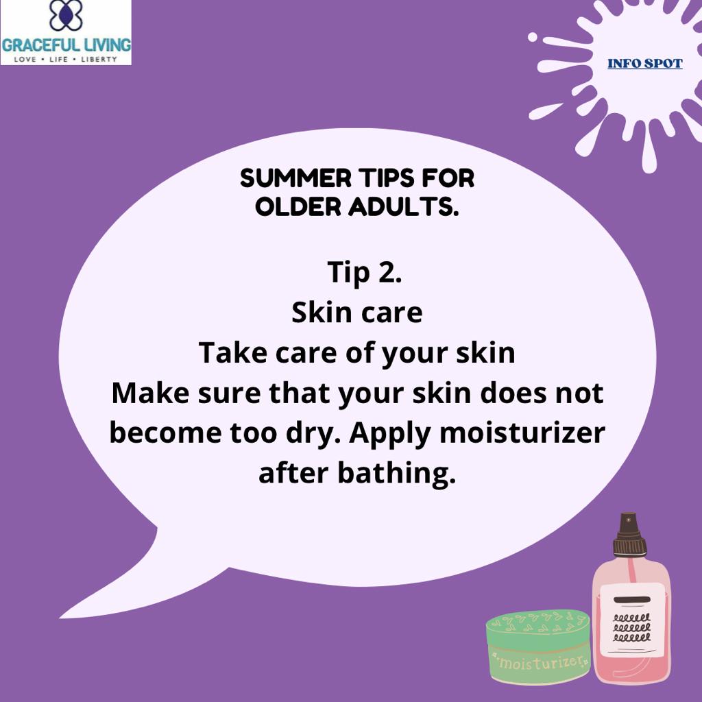 living_graceful's tweet photo. Dont forget to take care of your skin. ✨

#skincare #skincaretips #moisturizing #olderadults #seniorcitizen #tips #trick #infospot #gracefulliving https://t.co/AooZ5eu8yH