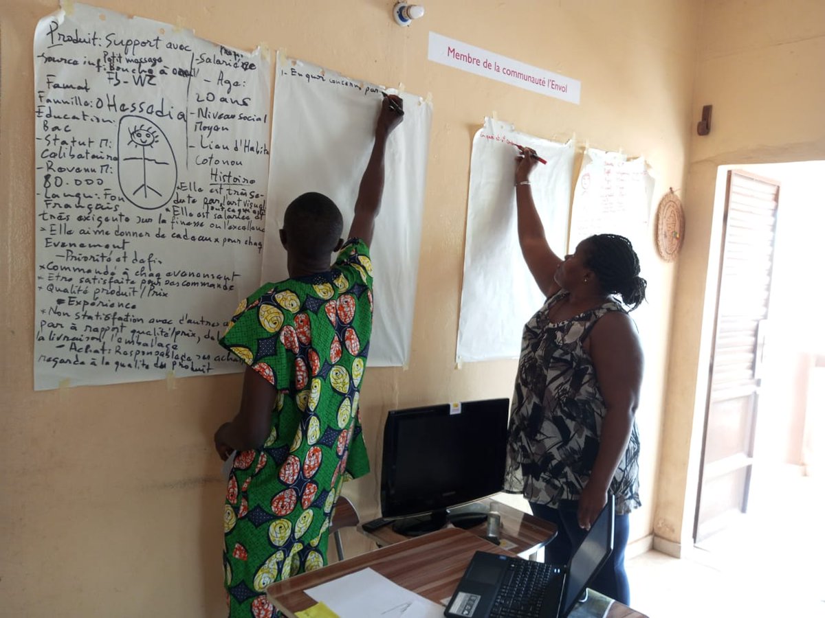 Pour cette deuxième semaine, les participants de la cohorte 02 de notre programme d’#idéation, ont appris à définir le #persona de leurs produits.

Découverte, apprentissage, application, meilleure compréhension, sourire... 

+d'infos wa.me/c/22995138829