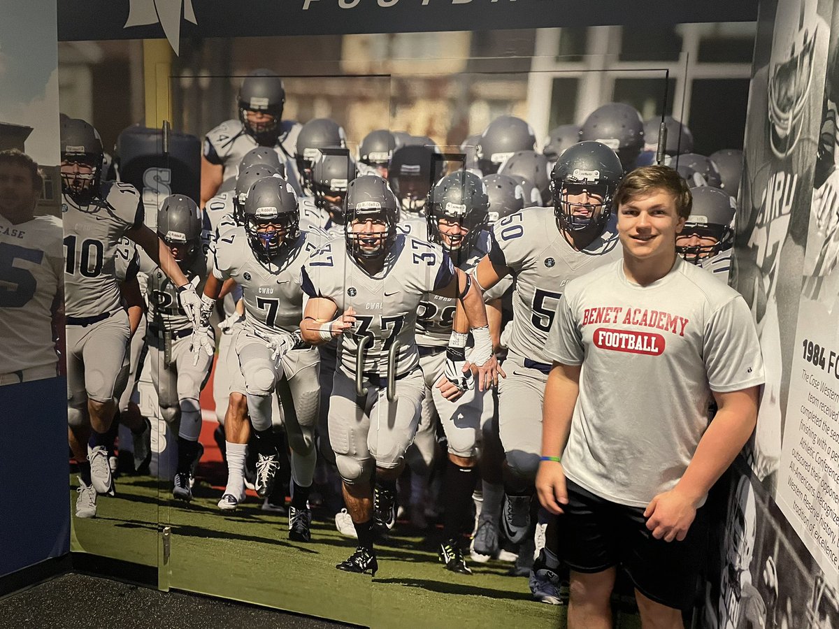 PotucekRyan's tweet photo. Had a great visit at Case Western. Thank you to all of the coaches for having me. @DebeljakGreg @AB_balogh @CWRUFootball @BenetRedwingFB https://t.co/42no8N5RMJ