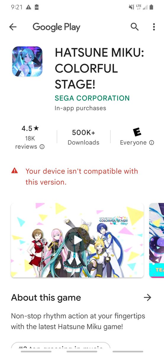 SleepyGrapeZzo1's tweet photo. @ColorfulStageEN Why does this always happen to me for any game that I see an advertisement for 😥 https://t.co/K6QBBzq5D5