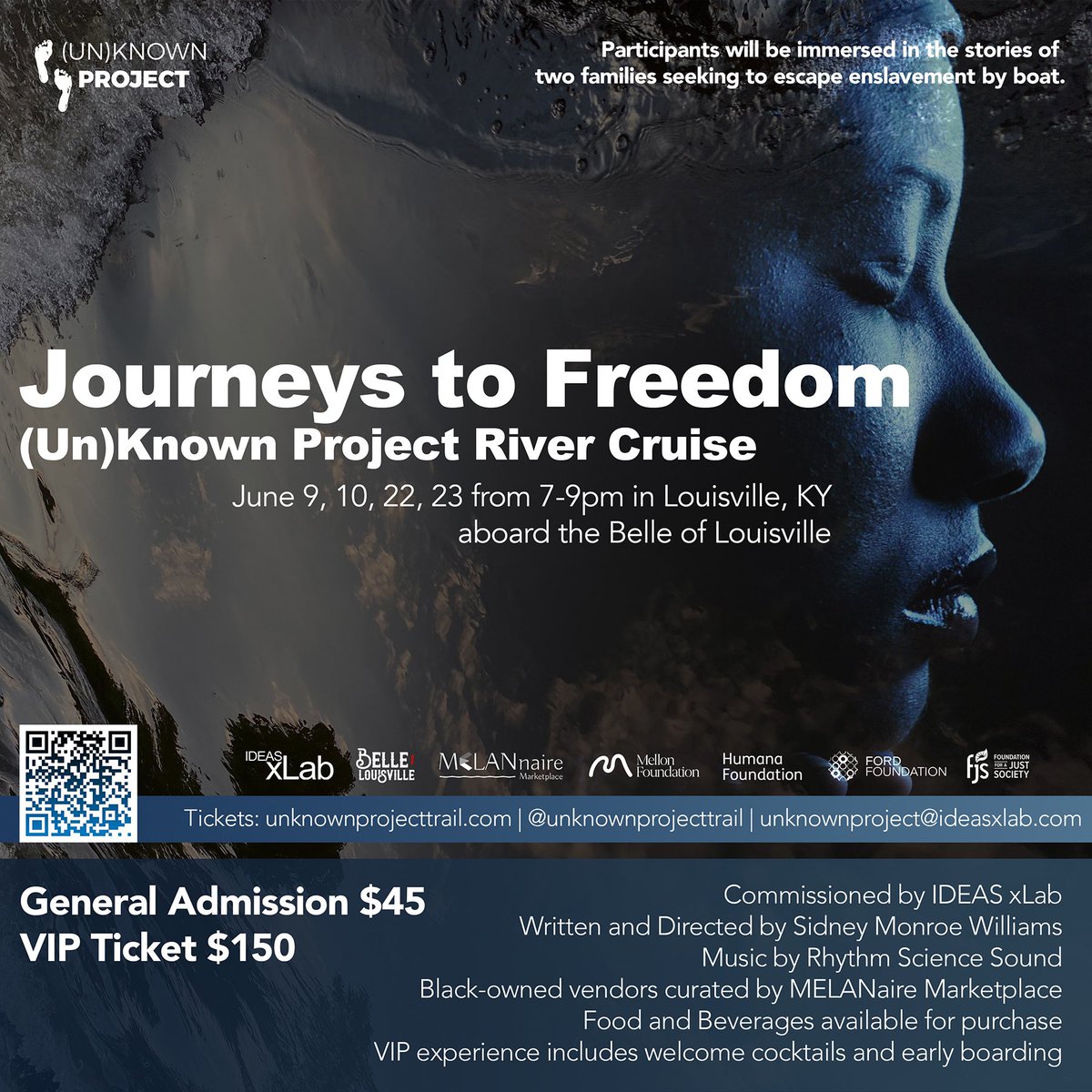 ideasxlab's tweet photo. Join us for the premiere of Journeys to Freedom: (Un)Known Project River Cruise aboard the @BELLELOUISVILLE on June 9! We'll also be cruising on June 10, 22, 23 along the Ohio River! https://t.co/idxOrikwWh
@HannahDrake628 @j_jmiller #unknownproject https://t.co/gUgKOxBXS0