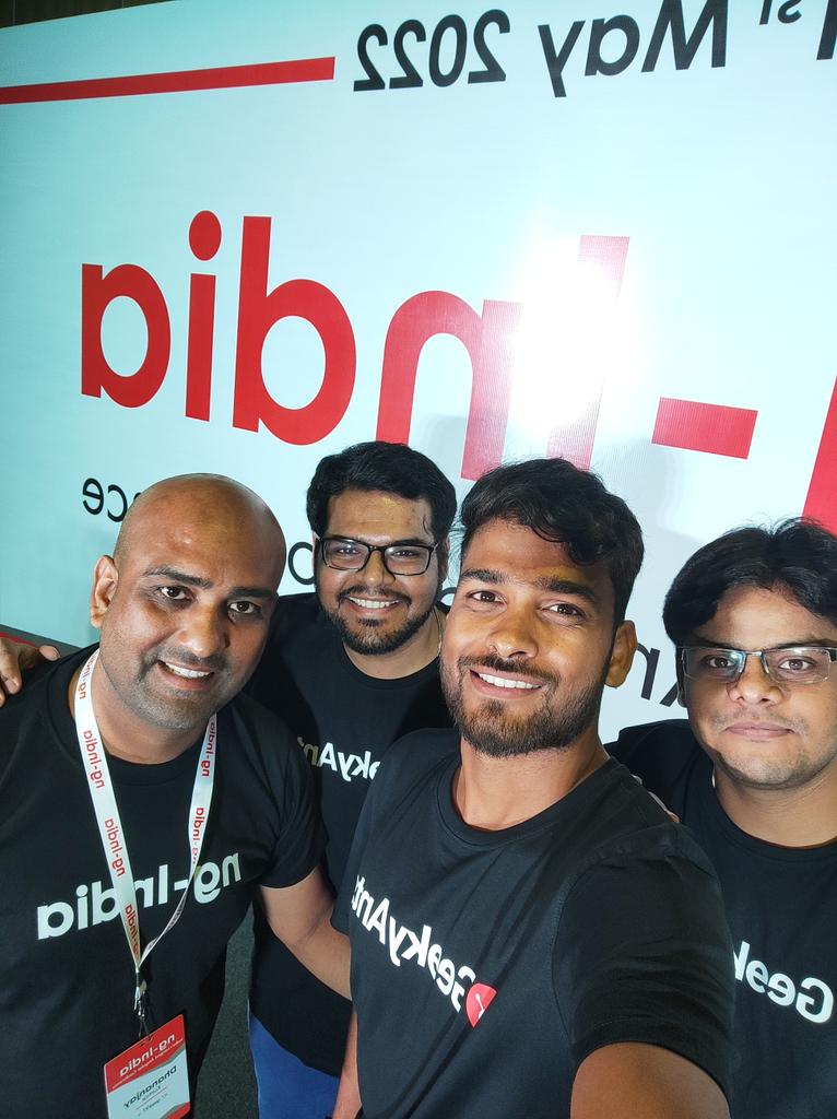 geekyants's tweet photo. Interesting tech talks, great people from the community and a whole lot of fun.

That's exactly what our Geeks experienced at #ngIndia, India's largest Angular Conference.

Thank you @geeknineseven!

Way to go, geeks @saudev001, @Manav1020Goel, @NeelSinha25!

#angular #Conference https://t.co/9gcCf8ZewB
