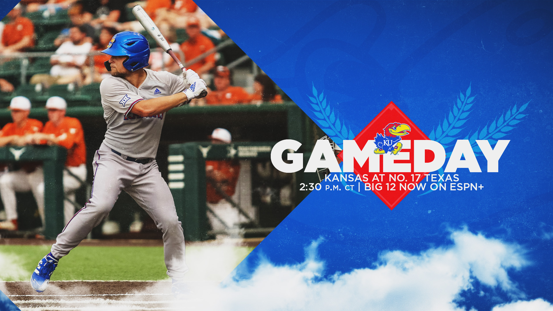 Kansas Baseball on Twitter "𝑮𝑨𝑴𝑬𝑫𝑨𝒀 ⚾️ at No. 17 Texas 📍 Austin, Texas