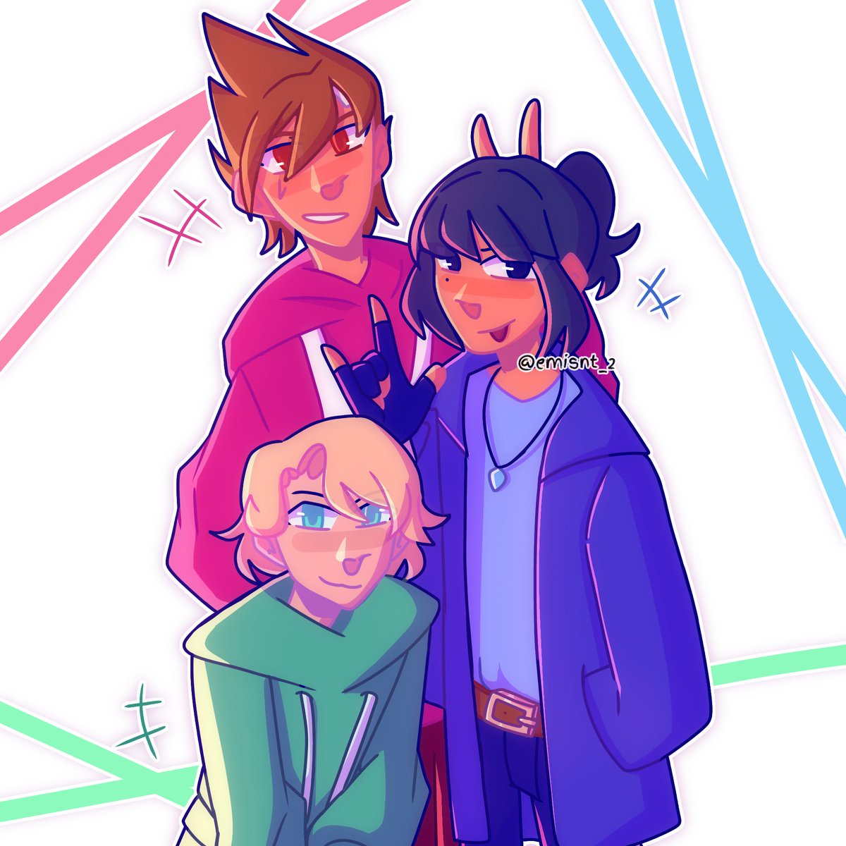 The RGB siblings + Jay art #Ninjago #ninjagofanart #kaismith