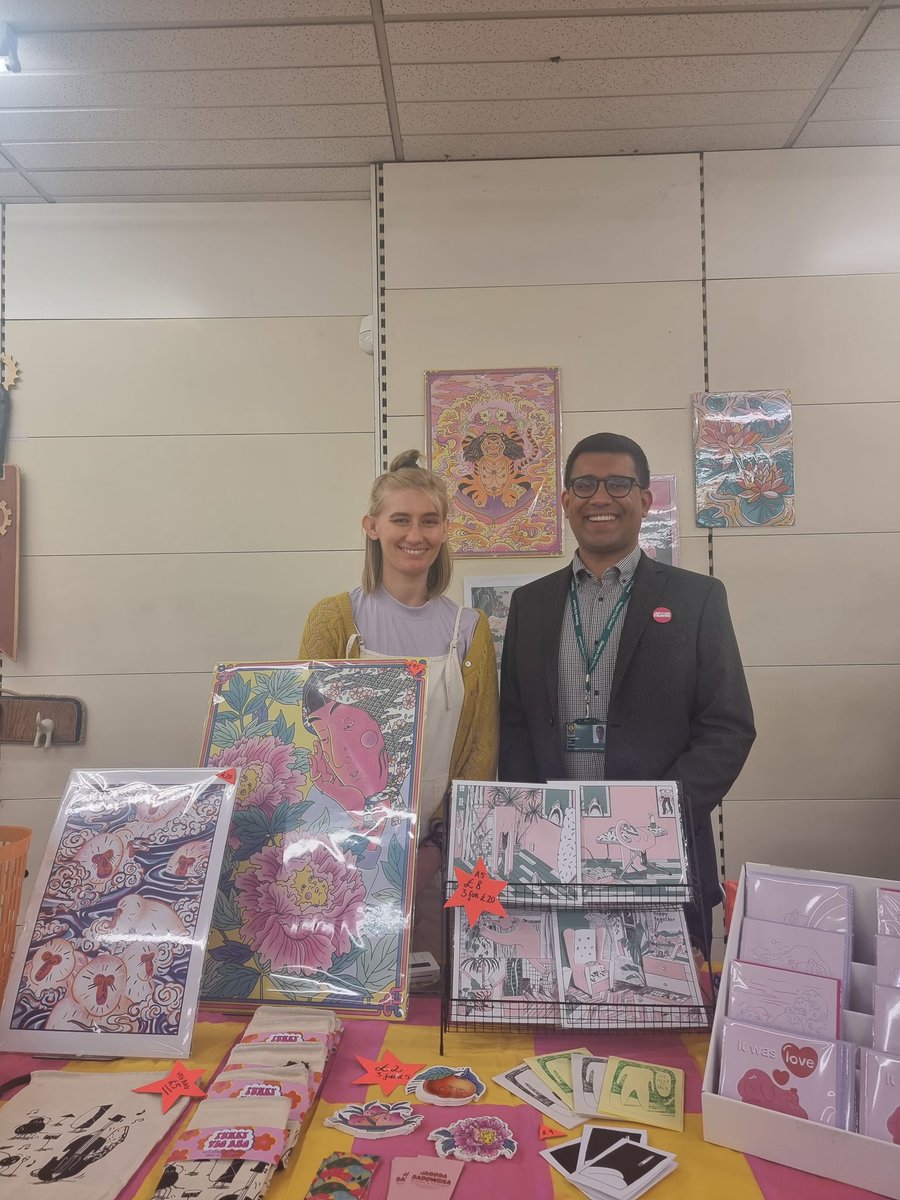 ZenGhani's tweet photo. Glad to have attended the Makers Fair in Shawlands Arcade and the Growing Greener event at the Hidden Gardens! 

It was a pleasure speaking to local artists in Shawlands about their great work and to local residents at the Hidden Gardens as they took action on climate change! https://t.co/Mm6s6jJOVg