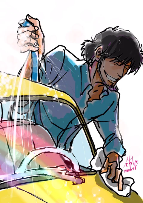 ワンドロ「虹」、ちょっとオーバーしてしまったのでタグ無しで。 