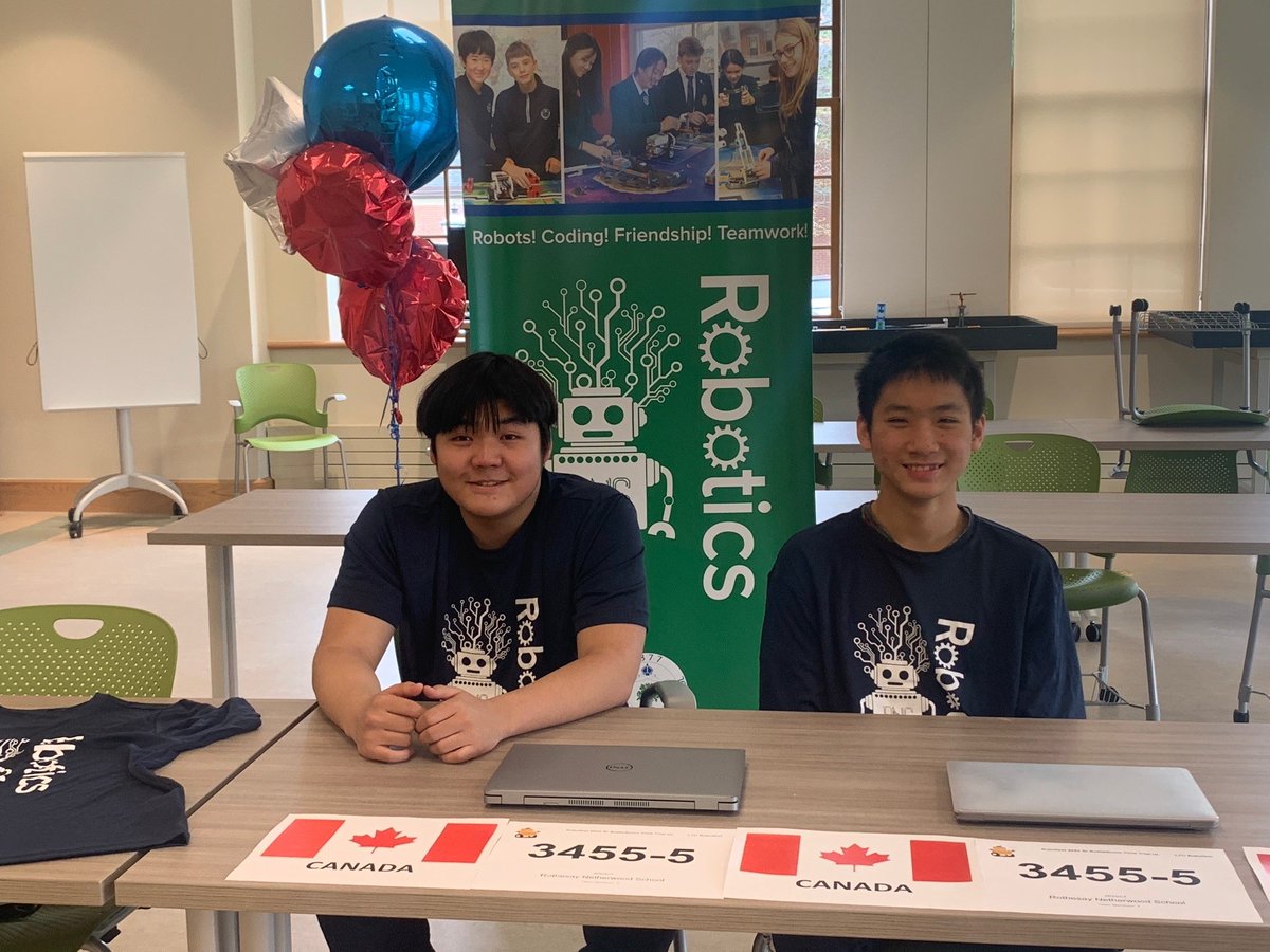 earlet's tweet photo. Congratulations to our @RNS1877 Grade 9 robotics team, Alex ’25 and Harrison ’25,  who placed 2nd at the RoboFest World (ROWC) Senior BottleSumo Championship! https://t.co/rVgqX73sgL