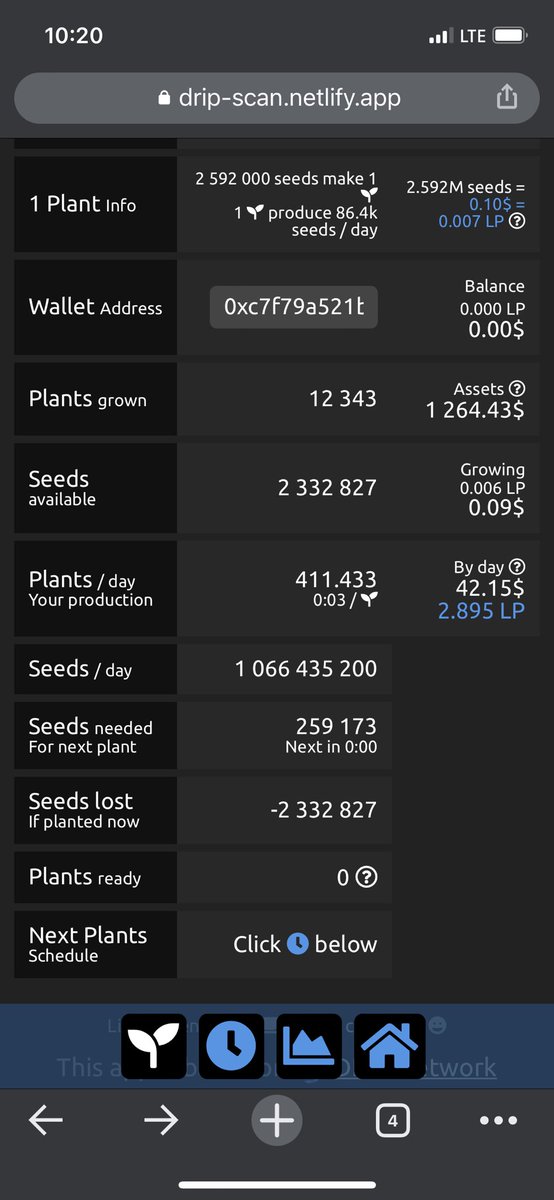 CryptoCovert's tweet photo. When you get so many plants a day and it just keeps adding up because you have not claimed yet, you tend to smile a lot not even thinking about it! #drip is an amazing eco system! About 14 days till about  20k. 100,000 here I come. @F0r3x_Shark #animalfarm #AVP #AVD #dripgarden https://t.co/wCNAfVwZxh