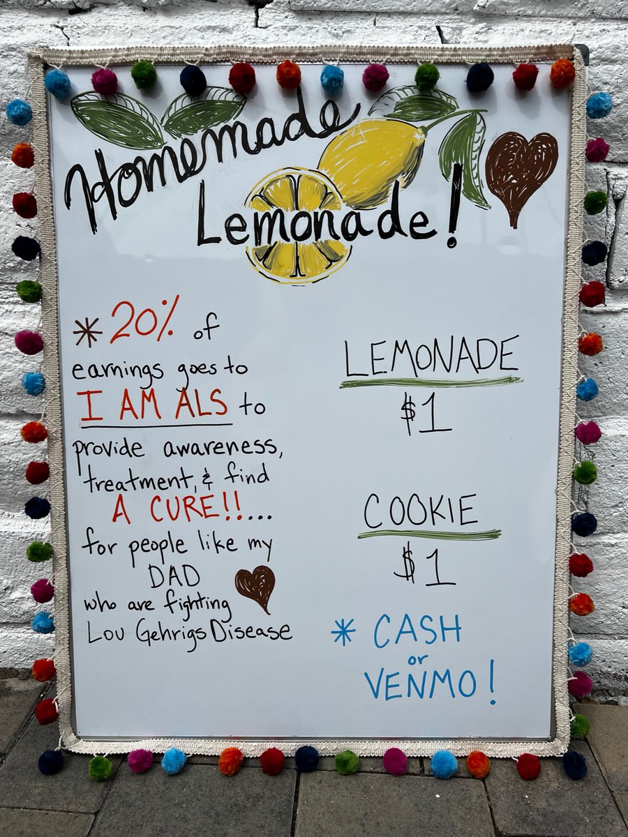 Silver_Fox10_7's tweet photo. @sabrevaya @iamalsorg @bsw5020 
My youngest son approached my wife &amp; I this past week with an idea. As we live near an elementary school, he set up catercorner from our house, ensuring his best location for maximum exposure as school let out. So proud! I love my children...🍋🍪💙 https://t.co/j1o782cmVy