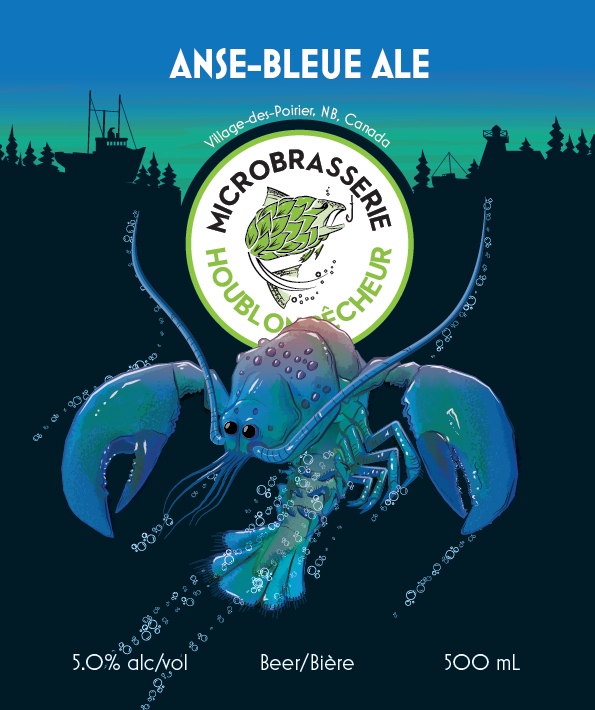 SinkMeat's tweet photo. Here's my latest label design for the Microbrasserie Houblon-Pêcheur in NB Canada. 

This new beer is to honour the hard work of the fishermen working in the lobster industry. The Anse-Bleue Ale!

#illustration #newbrunswick #craftbeer #brewery #microbrewery #beer https://t.co/Rm9SO93TQN