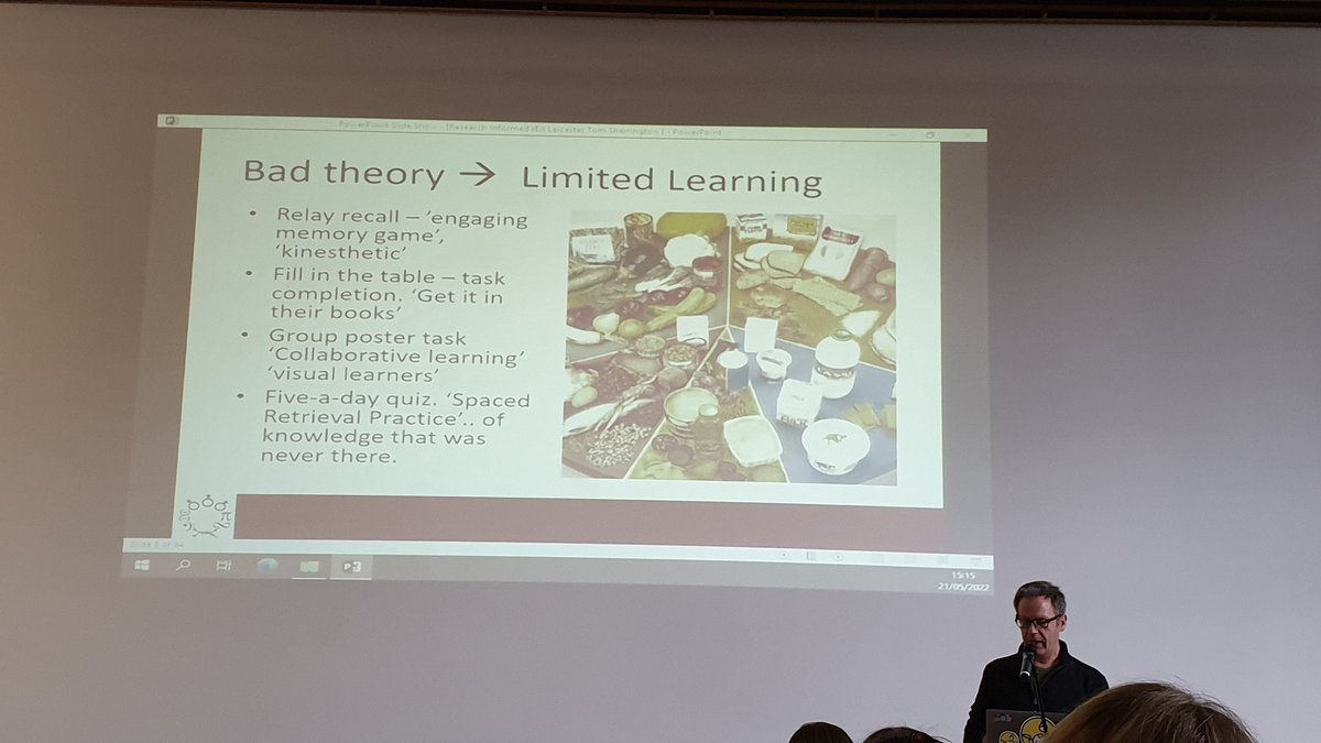 AVisserFuray's tweet photo. Listening to @teacherhead talk about what it means to be evidence  informed. He is getting us to think about research in more nuanced ways--does it really say what we think it says? Instead try evidence- informed wisdom. Learn about learners--do they understand? #rEDLeicester https://t.co/XRZtwA147R