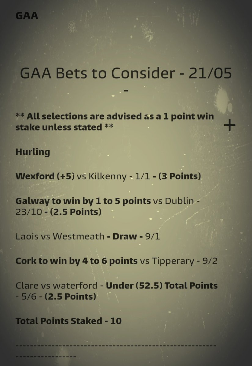 Our selections for this weekend's #hurling action 🤝🤝

Plenty to look forward to with everything on the line in both the leinster and Munster Championships 👊

#SkyGAA #rtegaa #gaabeo #galwayhurling #corkgaa #wexfordgaa #gaago #GAA