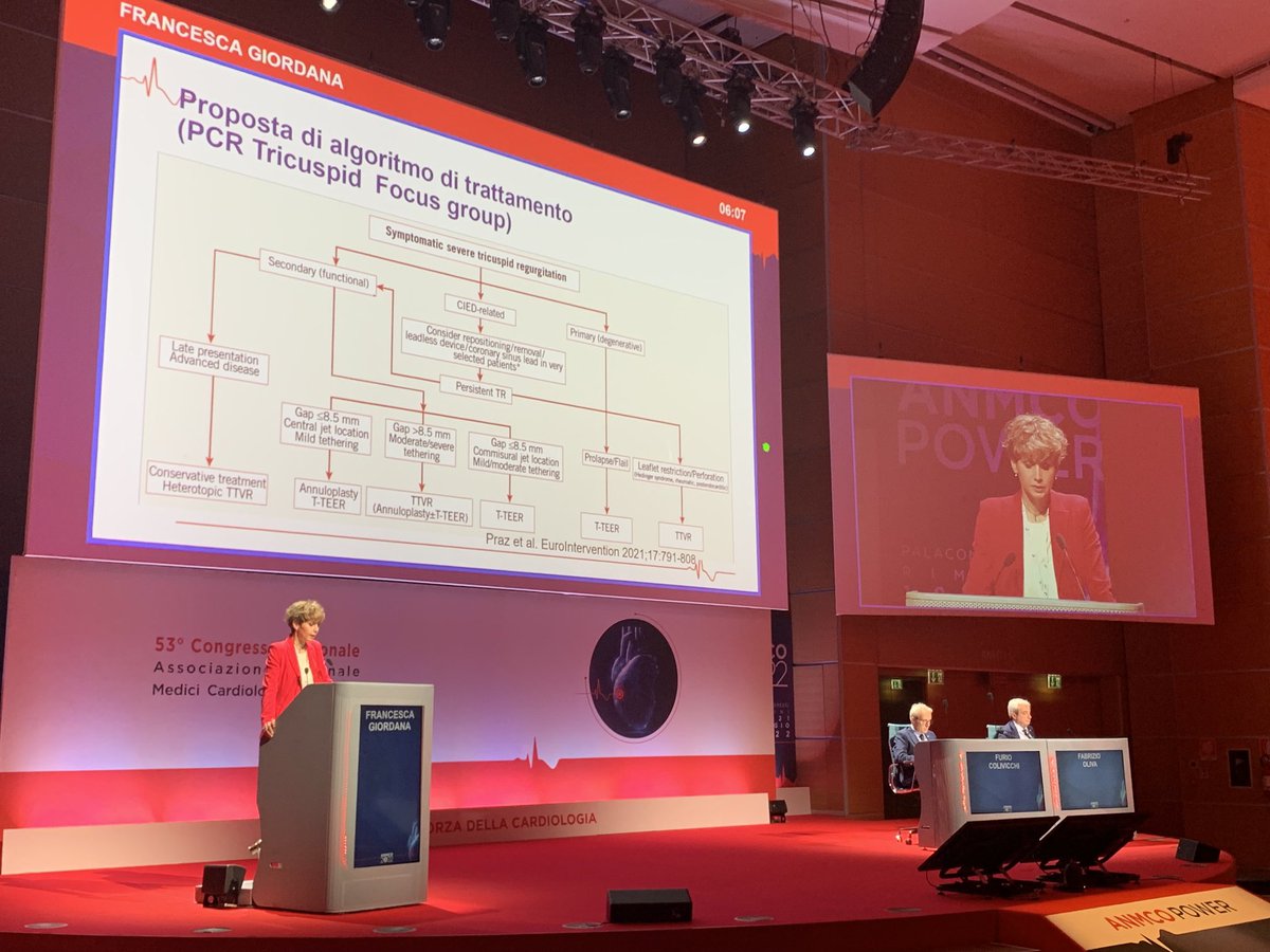 Tricuspid treatment discussed and taking center stage at the Italian association of hospital Cardiology. PCR focus group in the main arena #PCRtricuspid #ANMCO