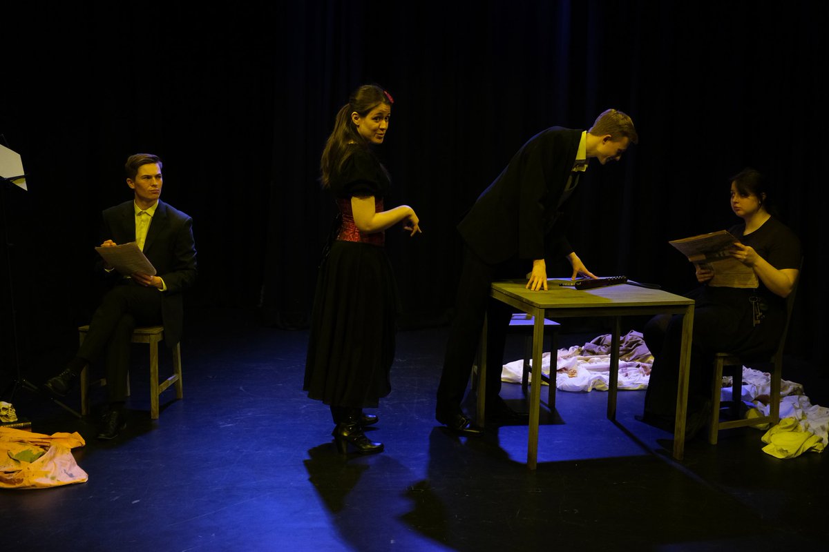 Pear_Production's tweet photo. Previews for The Murder Club went very well the other week. Here are just a few of the many photos that got our good side📸
We can't wait to take this to the fringe! See you all there? Just be careful not to use the wrong name with Mr True
#edinburgh #edfringe #pearproductions https://t.co/4KIQ9yFmzy