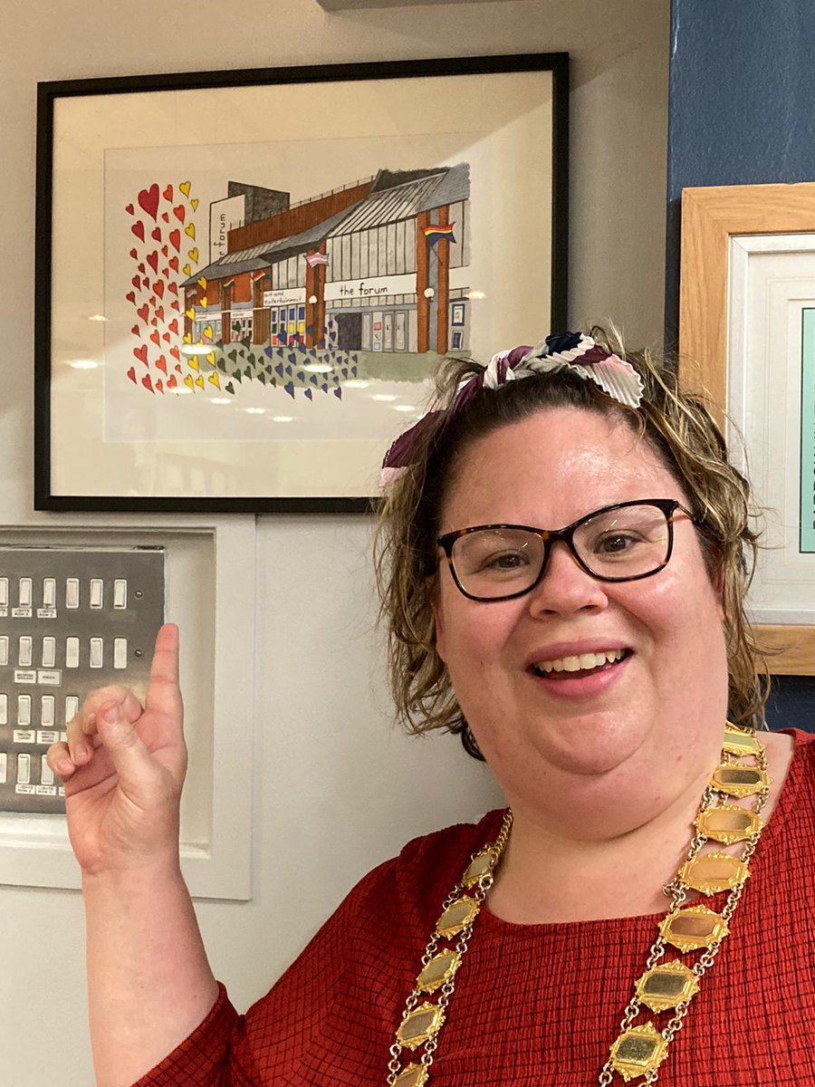It's so good to see our friend Shaun Blezard's Pride in the Forum on display. Have a look next time you're in, it's behind the box office ❤️🧡💛💚💙💜 @cluttermusic
